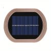 1pc 2 LEDs Solar Wall Light UP And Down Illuminate Outdoor Sunlight Sensor Lamp Waterproof Modern Nordic Style Decor For Home Garden Porch (Warm White