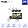 ANNKE WL400 3MP Super HD Wireless Security Camera System With 10.1'' LCD Monitor AI Human Detection Built-in Mic WIFI Camera