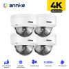 ANNKE C800 4pcs Ultra HD 8MP POE Camera 4K Outdoor IP67 Weatherproof Security Auido in EXIR Night Vision Email Alert CCTV Camera