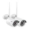 SANNCE 3MP HD Wireless Video Security Cameras 2PCS 3MP Outdoor Surveillance IP Camera Audio Recording AI Detection