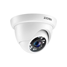 ZOSI 1080p Security Camera 80ft Night Vision AHD / TVI / CVI/CVBS Waterproof for Outdoor Video Surveillance Camera (Sensor Size: White)