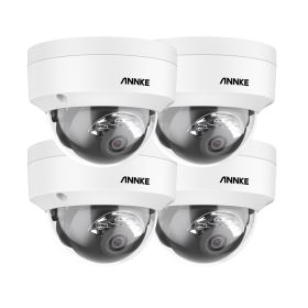 Annke 12MP HD IP Security Camera Poe 6K Dual Light Audio Fixed Bullet Camera Human Vehicle Detection 256G SD Storage ONVIF IP67 (Sensor Size: 4Pcs Camera)