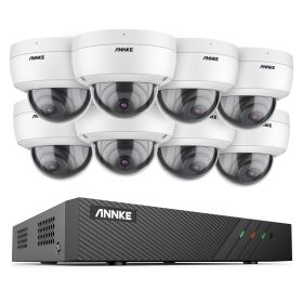 ANNKE H500 5MP 8CH HD Security Surveillance System Built-Microphone IP67 Outdoor Indoor Waterproof Night Vision Camera Kit (Color: 8CH 8PCS NVR Kit, Build-in HDD: 1T)