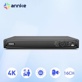 ANNKE 8MP 16CH POE Video Recorder 4K H.265+ NVR For POE 2MP 4MP 5MP 8MP IP POE Camera Home Surveillance Security Motion Detect (Video Input: 16CH, Build-in HDD: nan)