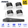 ANNKE 8MP Security Camera Dual Lens 8CH NVR Ultra HD POE Ai Human Detection CCTV Video Surveillance Kit 180 Degrees Panoramic