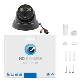 Hikvision Compatible ColorVu 5MP Dome POE IP Camera 8MP Black Home Security CCTV Camera IR 30m H.265 P2P Plug&play IPC (Focus: 2.8mm, Sensor Size: 5MP Black)