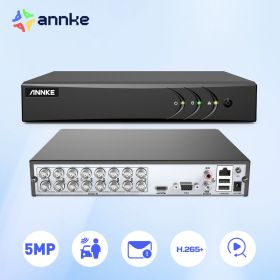 ANNKE 5MP Lite 16CH HD Video Surveillance DVR 5IN1 H.265+ Digital Recorder PIR Motion Detection For 2MP 3MP IP CCTV Cameras (Build-in HDD: nan)