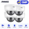 ANNKE 1/4PCS 5MP HD Security Surveillance System Camera IR-Cut Night Vision Audio Recording Waterproof Housing Camera Kit